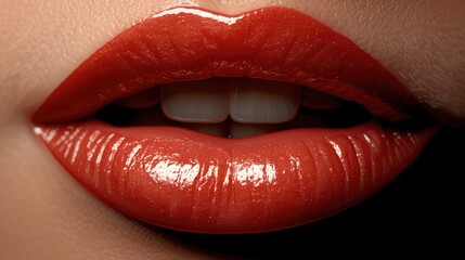 Obraz premium female lips HD 8K wallpaper Stock Photographic Image 