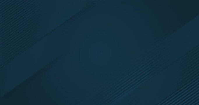 Elegant light navy blue green seamless looped background. Diagonal dark stripes animation. Digital minimal geometric 3d BG. Technology business lines. Premium luxury design template. Animated pattern