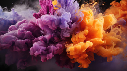 Obraz premium Abstract Composition with Vibrant Pantone Colors