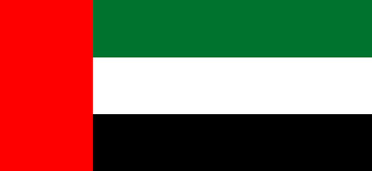 United Arab Emirates flag - vector illustration
