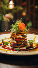 A Picture of a tasty Vegan Dish in a comfortable and refreshing environment