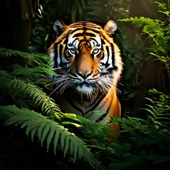 Fototapeta premium tiger in the jungle