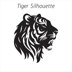 tiger head silhouette
