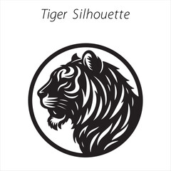 tiger head silhouette