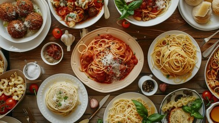 Italian Pasta Delights: Spaghetti with Meatballs to Truffle Pasta