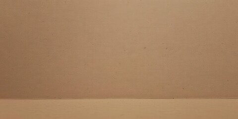 Fototapeta premium Tan Wall and Floor, Minimalist Background