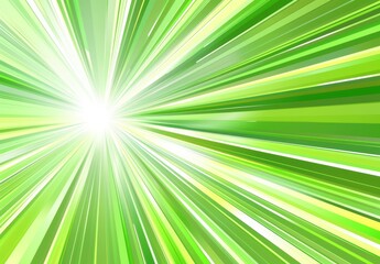 Obraz premium Light green rays background for presentation design