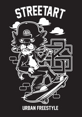 skateboard artwork vector