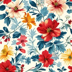 Seamless Floral Background Pattern
