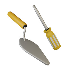 trowel and shovel