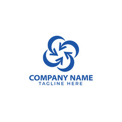 Global planet logo design technology with creative concept
