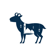 Eid al Adha logo Vector template. Eid Al Adha Mubarak Template.