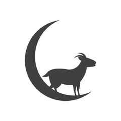 Eid al Adha logo Vector template. Eid Al Adha Mubarak Template.