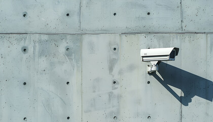 cctv camera on a corporate building exterior wall