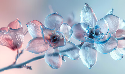 Fototapeta premium blue flowers