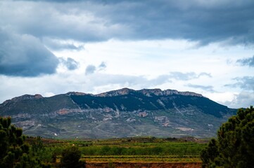 mountains and clouds