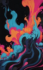 abstract background with swirls
