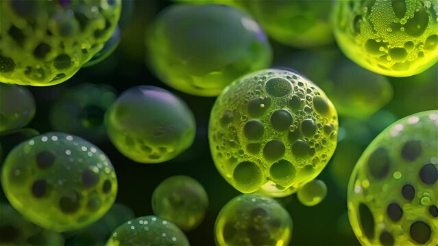 Abstract Green Bubbles in Macro