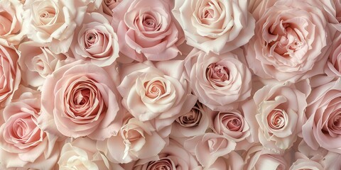 Pink Roses, Romantic Floral Background