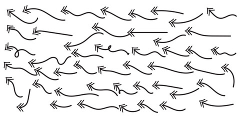 Hand drawn arrow set