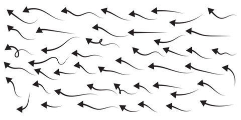 Hand drawn arrow set