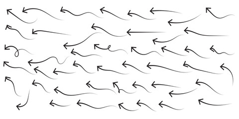 Hand drawn arrow set