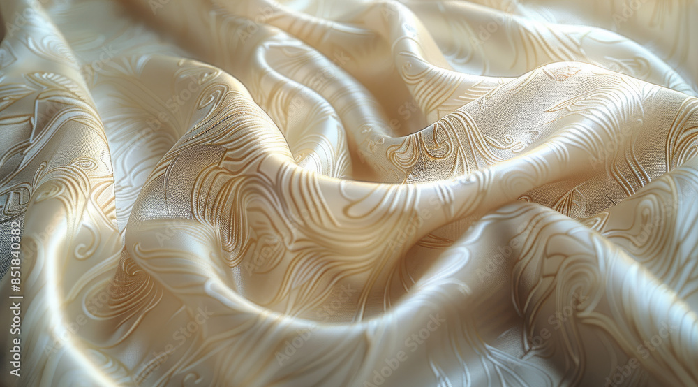 Aufkleber a close-up of luxurious fabrics and textures, showcasing the quality and craftsmanship of designer g