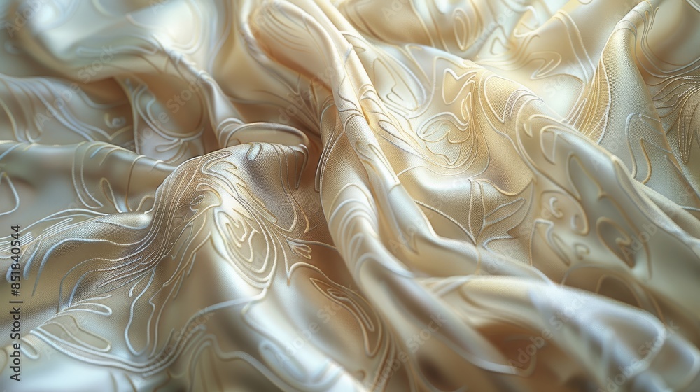Poster a close-up of luxurious fabrics and textures, showcasing the quality and craftsmanship of designer g