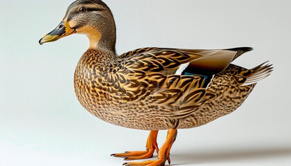 Obraz premium Waddling Duck A duck waddling with clean white space around it