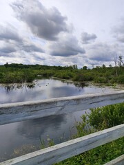 clouds over the river