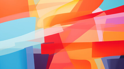 Obraz premium Dynamic Abstract Composition Showcasing Vibrant Pantone Colors