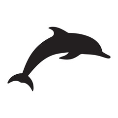 Dolphin vector Silhouette icon illustration