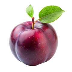 plum isolated on white