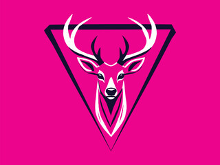 Vector Deer T-Shirt Design: Elegant, Nature-Inspired Graphics Perfect for Wildlife Enthusiasts.