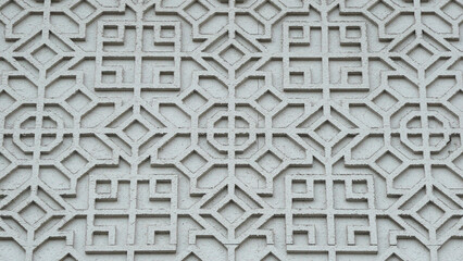 Architectural design on the wall of a building