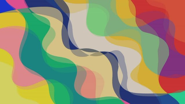 Colorful Abstract groovy background animation video