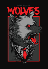 Wolves Artwork Vector