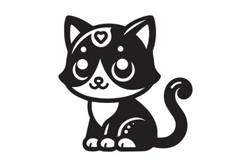  Cute Cartoon Cat Vector