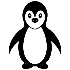 penguin cartoon isolated on white