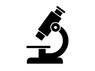 microscope isolated on white