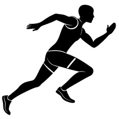 running person silhouette