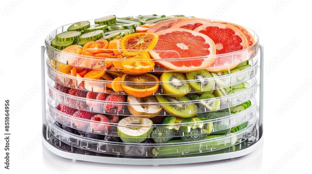 Poster a colorful arrangement of various fruits and vegetables in a wicker basket