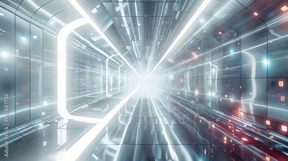 Aufkleber futuristic virtual tech background. generative ai.