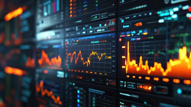 A minimalist, futuristic control panel tracking global financial markets with realtime updates