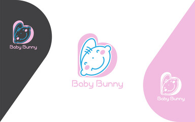 baby cute letter B logo