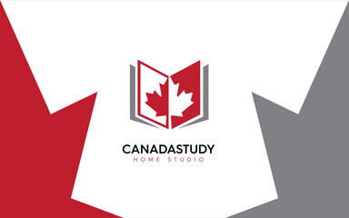 Canada study logo modern and simple