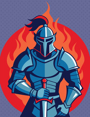 Ancient armor of a medieval warrior