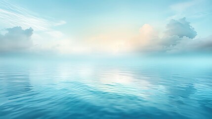 Obraz premium Create a gradient blur background with cool blues and greens transitioning softly, perfect for tranquil and serene design themes