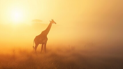 Giraffe. Photography of wild animal in natural habitat.