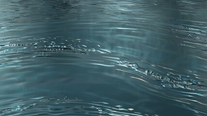 Obraz premium Realistic Water Surface Overlay. Transparent Background with Detailed Ripples and Caustic Light Effects on a Crystal-Clear Water Surface. . Luxury & Serenity Concept for Branding. 